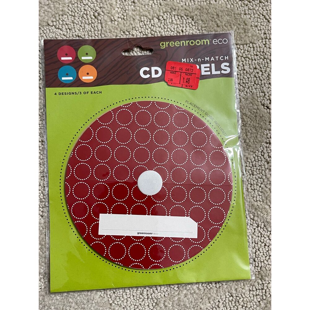 🎀 Green Room Eco Mix and Match CD Peels Stickers